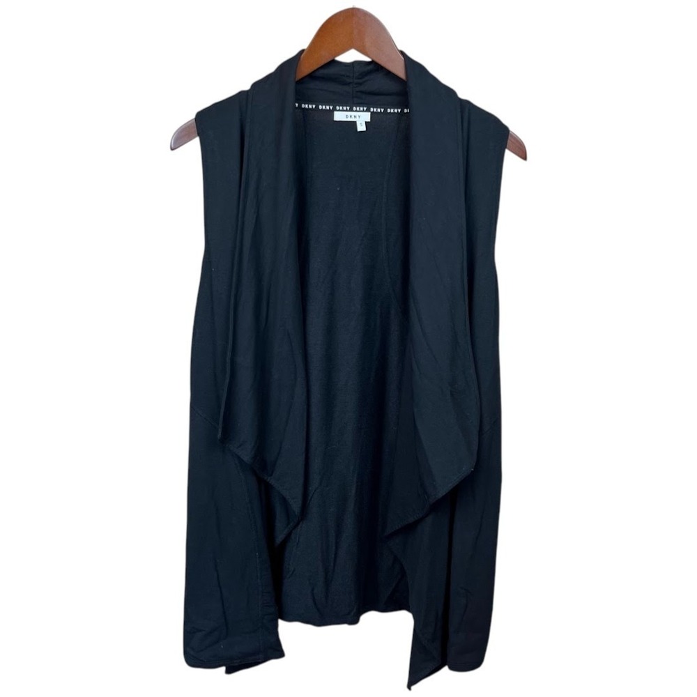 DKNY Waterfall Drape Cardigan‎ Vest Small